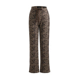 ALMA-WIDE-PANTS - MOCCA BROWN LACE