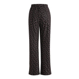 ALMA-WIDE-PANTS - BLACK PINK HOLOGRAPHIC DOT