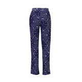 ALMA-WIDE PANTS - BLUE SCARF