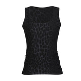 ALMA-TURN-TOP - DARK GREY LEO