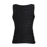 ALMA-TURN-TOP - DARK GREY LEO