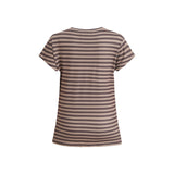 ALMA-U-TSHIRT - BROWN STRIPE