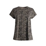 ALMA-U-TSHIRT - MOCCA BROWN LACE