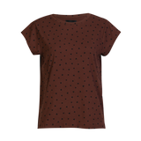 ALMA-U-TSHIRT - BROWN BLACK HEART