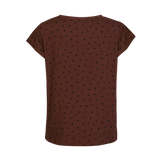ALMA-U-TSHIRT - BROWN BLACK HEART
