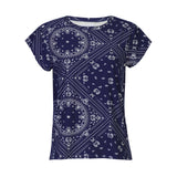 ALMA-U-TSHIRT - BLUE SCARF