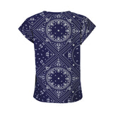 ALMA-U-TSHIRT - BLUE SCARF