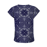 ALMA-U-TSHIRT - BLUE SCARF