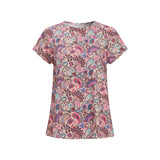 ALMA-U-TSHIRT - PINK PAISLEY