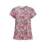 ALMA-U-TSHIRT - PINK PAISLEY