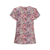 ALMA-U-TSHIRT - PINK PAISLEY