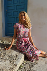 ALMA-U-TSHIRT - PINK PAISLEY