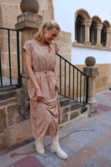 ALMA-LOOSE-SKIRT - SAND PAISLEY