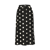ALMA-LOOSE-SKIRT - BLACK BIG DOT