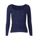 ALMA-LS-TURN-TOP - NAVY LALA