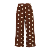 ALMA-CULOTTE-PANTS - BROWN CREME DOT