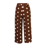 ALMA-CULOTTE-PANTS - BROWN CREME DOT