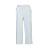 ALMA-CULOTTE-PANTS - L. BLUE CREME SMALL STRIPE