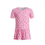 ALMA-FRILL-T-SHIRT (KIDS) - PINK WATERMELON