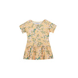 ALMA-FRILL-T-SHIRT (KIDS) - YELLOW GREEN FLOWER