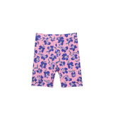 ALMA-BICYCLE-SHORTS (KIDS) - PINK PURPLE FLOWER