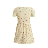ALMA-SS-BABYDOLL-DRESS (KIDS) - YELLOW CHERRY