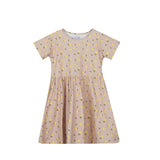 ALMA-SS-BABYDOLL-DRESS (KIDS) - BEIGE LEMON