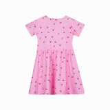ALMA-SS-BABYDOLL-DRESS (KIDS) - PINK CHERRY