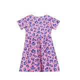 ALMA-SS-BABYDOLL-DRESS (KIDS) - PINK PURPLE FLOWER
