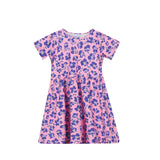 ALMA-SS-BABYDOLL-DRESS (KIDS) - PINK PURPLE FLOWER