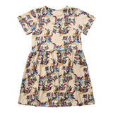 ALMA-SS-BABYDOLL-DRESS (KIDS) - VANILLA MULTICOLOR PASILEY