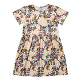 ALMA-SS-BABYDOLL-DRESS (KIDS) - VANILLA MULTICOLOR PASILEY