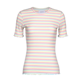 NATALIA-SS-BLOUSE - DUSTY MULTICOLOR STRIPE