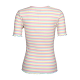 NATALIA-SS-BLOUSE - DUSTY MULTICOLOR STRIPE