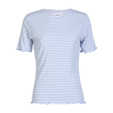 NATALIA-SS-BLOUSE - LIGHT BLUE WHITE STRIPE