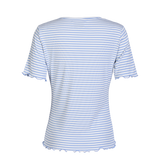 NATALIA-SS-BLOUSE - LIGHT BLUE WHITE STRIPE