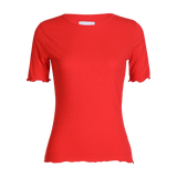 NATALIA-SS-BLOUSE - TOMATO RED