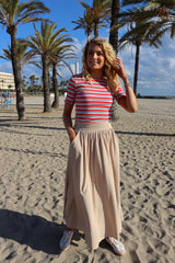 FREDE LONG SKIRT - DESERT