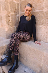 ALMA-PANTS (FLEECE) - LEO BROWN