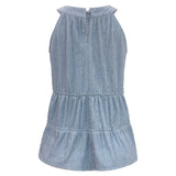 ANNI-TOP - DUSTY BLUE