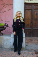 COCO WIDE PANTS - BLACK