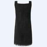 COCO DRESS - Grey Black