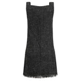 COCO DRESS - Grey Black