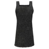COCO DRESS - Grey Black