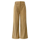 CORDUROY WIDE PANTS - SAND
