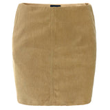 CORDUROY MINI SKIRT - SAND