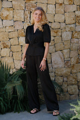 TIKI WIDE PANTS - BLACK