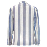 DODO-LS-BLOUSE - BLUE WHITE STRIPE