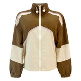 EVA TRACK JACKET - MOCCA IVORY