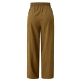 EVA WIDE TRACK PANT - MOCCA IVORY